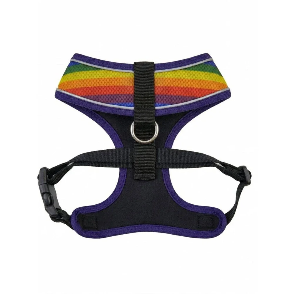 Ultra Comfort Reflective Harness Vest - Rainbow - SZ XL